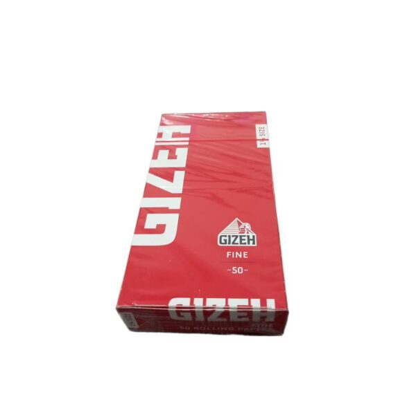 GIZEH 78MM ROJO FINE (Mínimo 25 Und.)