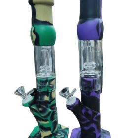 SLC47 BONG SILICONA 32CM CON VIDRIO