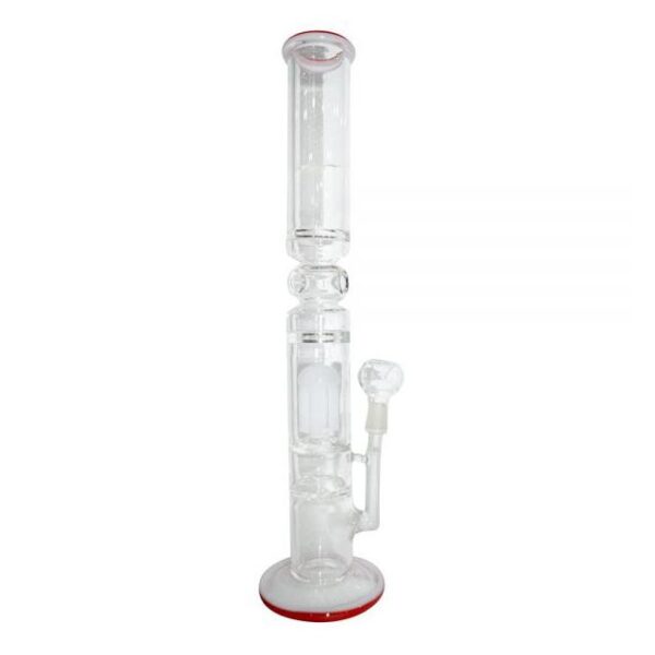 GLASS BONG CHWP48 CON PERCOLADOR NARANJAROJOAMARILLO 40 CM