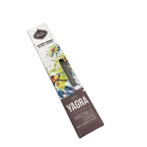 SAGRADA MADRE SAHUMERIO YAGRA : ROSA Y VAINILLA, VIOLETAS Y LAVANDA, ORQUIDEAS Y LAUREL, MANZANILLA Y OLIBANO