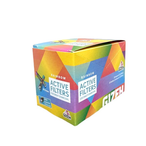 GIZEH ACTIVE FILTER RAINBOW (Mínimo 20 Und.)