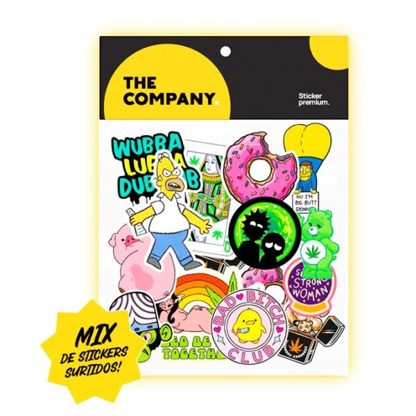 STICKER PACK 100 UNIDADES VARIOS THE COMPANY