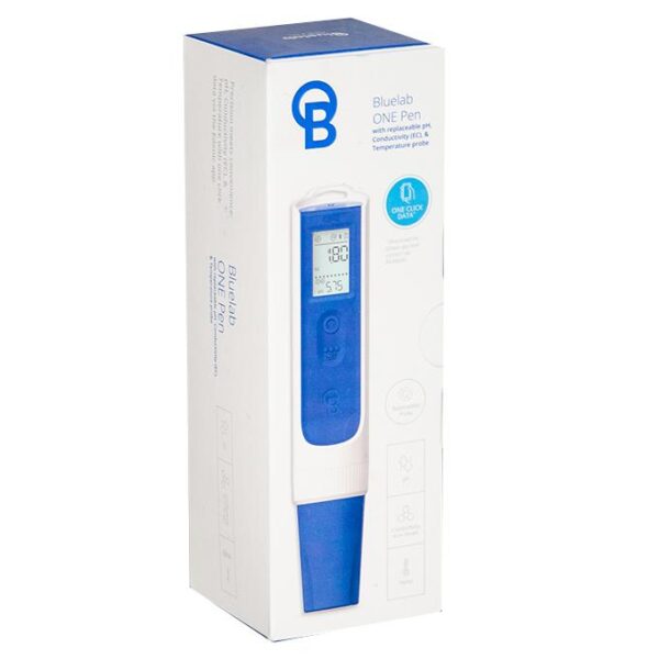 MEDIDOR DE EC, PH Y TEMPERATURA BLUETOOTH PEN ONE BLUE LAB