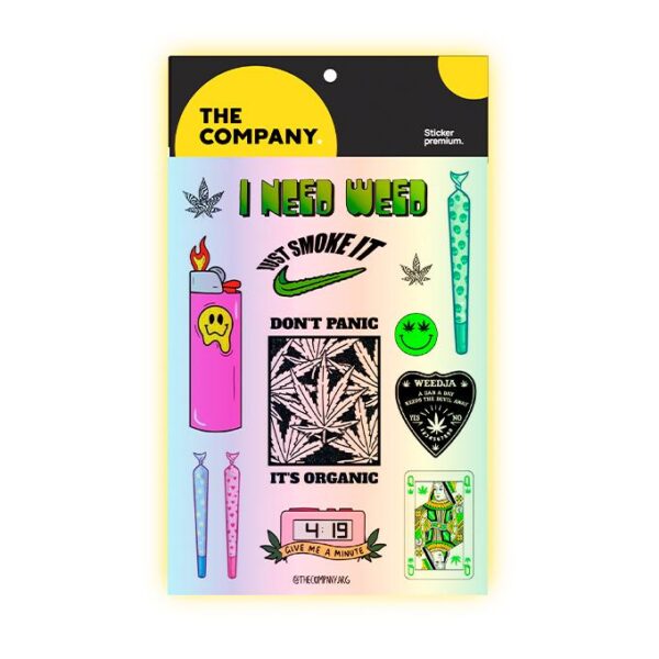 STICKER WEED X 25 UNIDADES THE COMPANY